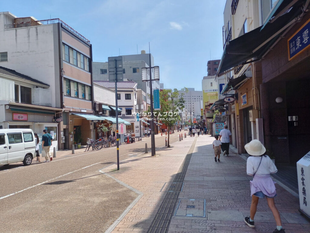 松山城ロープウェイ乗り場周辺