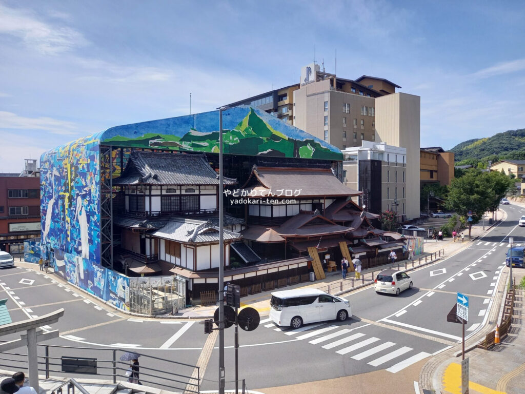 改修中の道後温泉本館