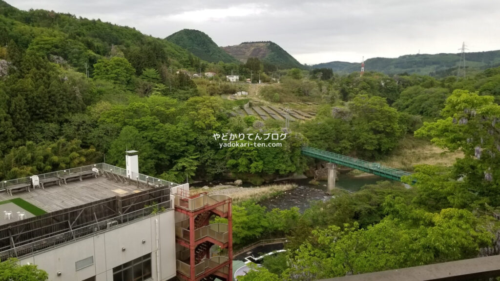 秋保温泉華乃湯の客室からの景色