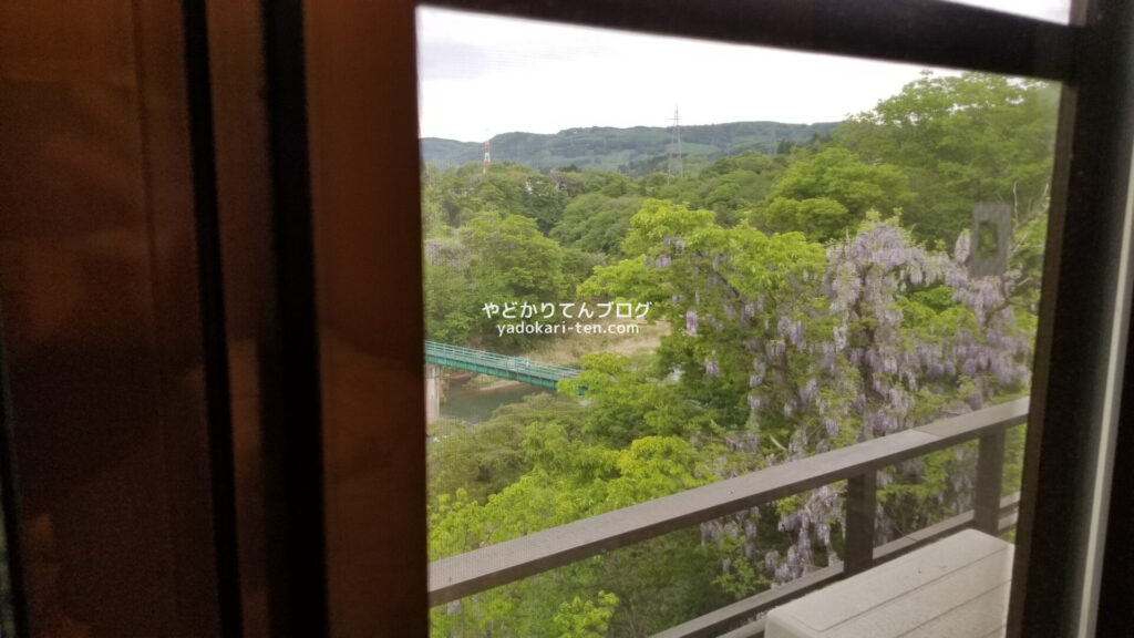 秋保温泉華乃湯の客室からの景色