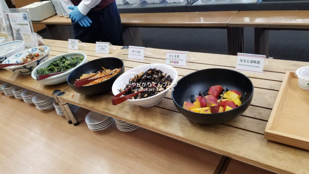 徳島グランヴィリオホテル朝食バイキングのなると金時煮