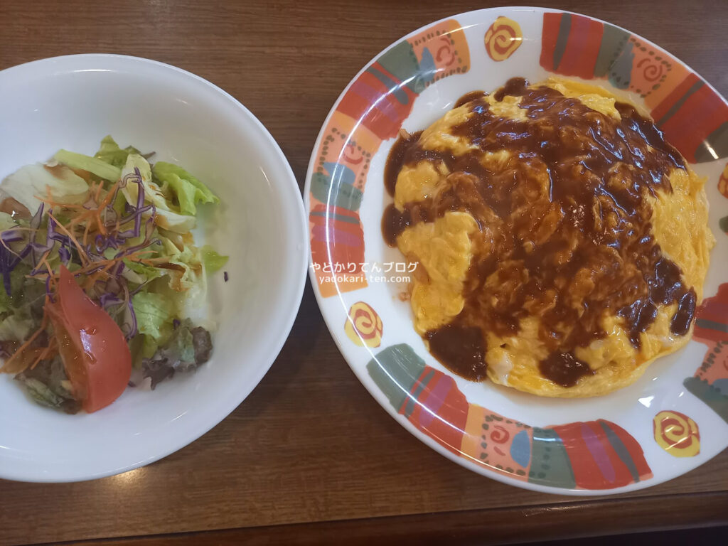 奥出雲多根自然博物館に来る前に食べた夕食