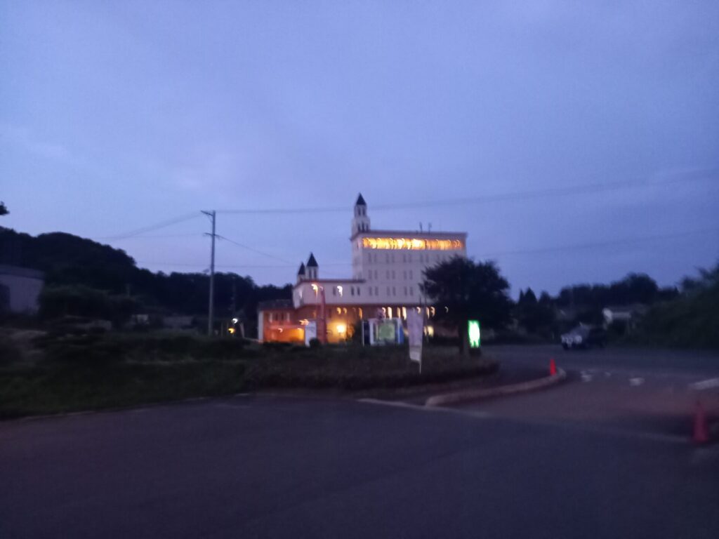 奥出雲多根自然博物館の温泉からの帰り道