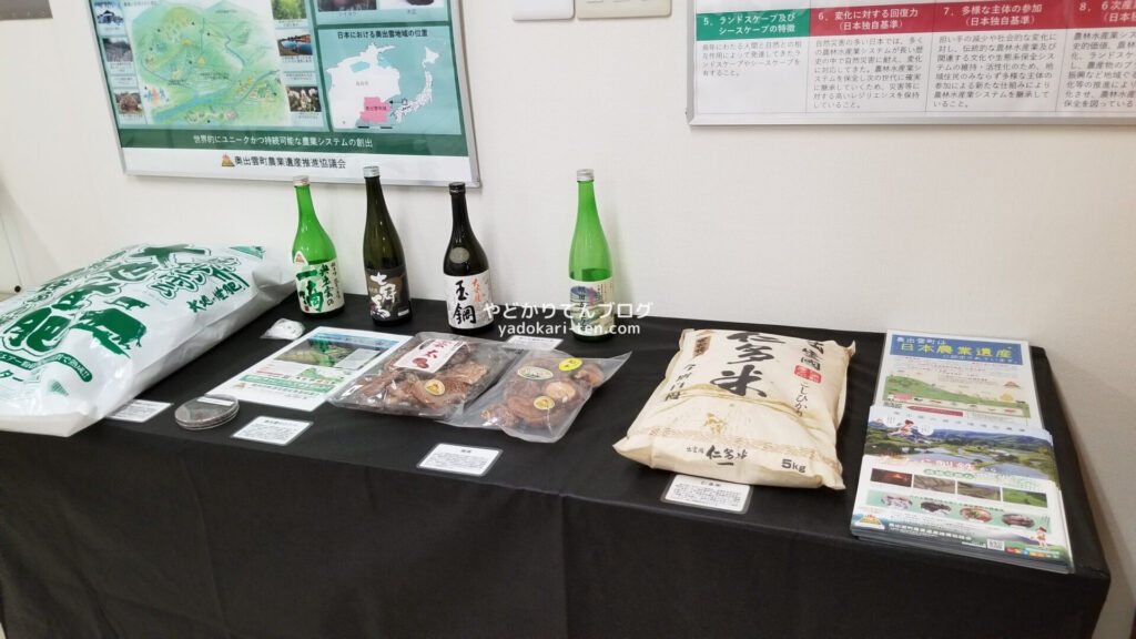 奥出雲多根自然博物館の奥出雲町文化財展示室の様子