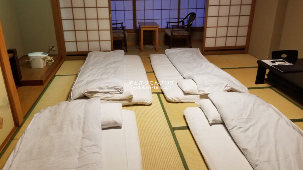 湯本観光ホテル西京の客室布団