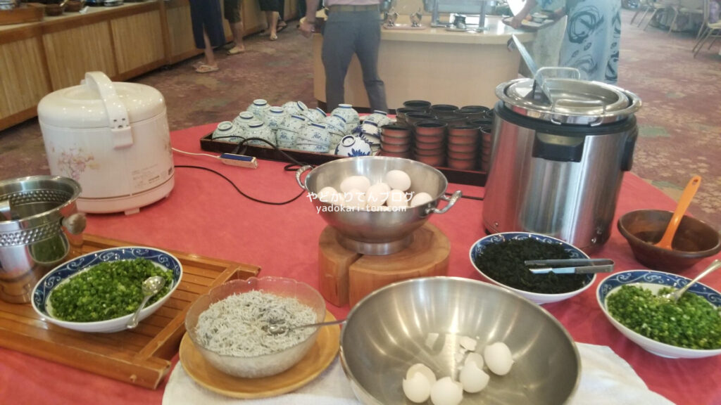 湯本観光ホテル西京朝食バイキングのご飯