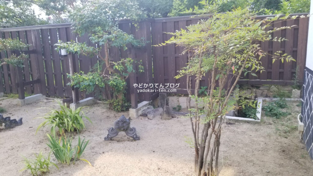矢掛屋客室の庭園