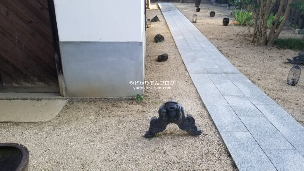 矢掛屋客室の庭園