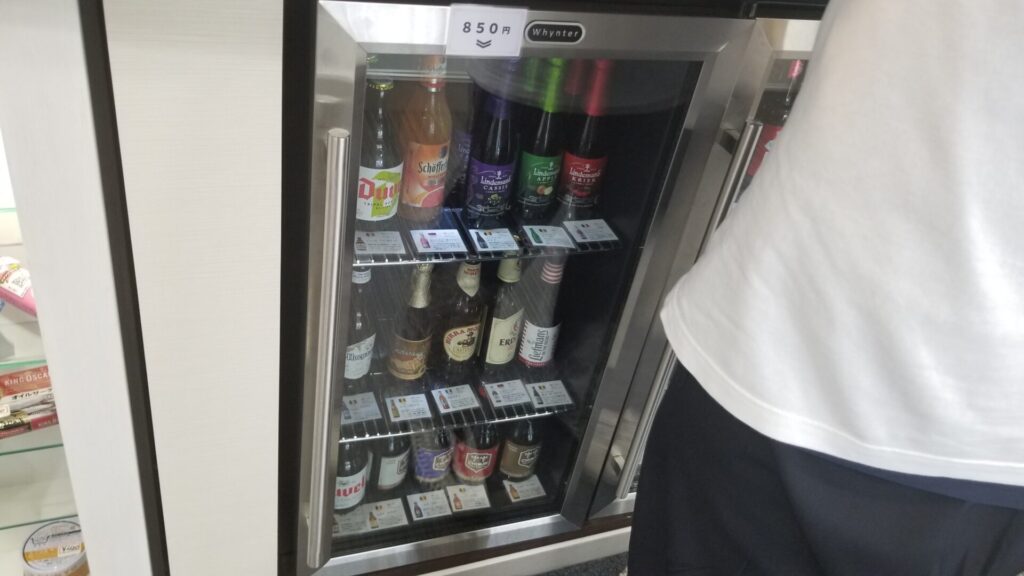 ホテルエスタシオン彦根のフロントで購入できる海外ビール