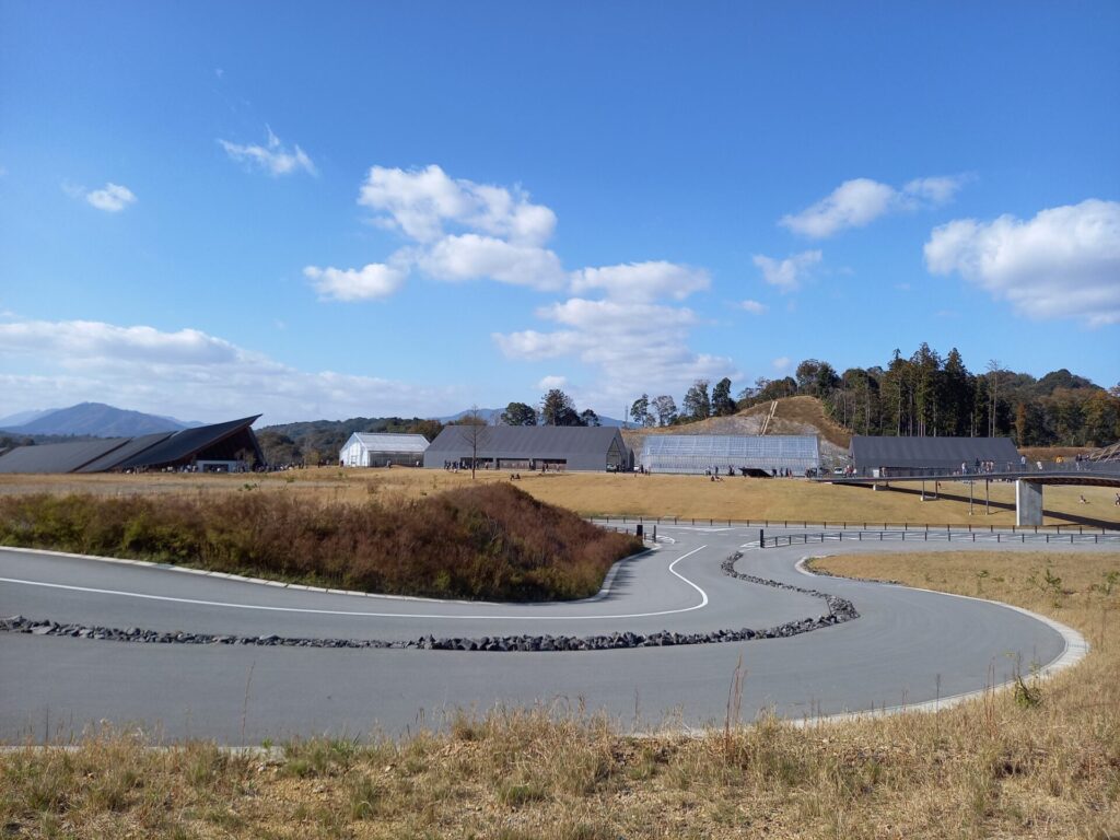旅籠ヴィソン宿泊者駐車場からの景色