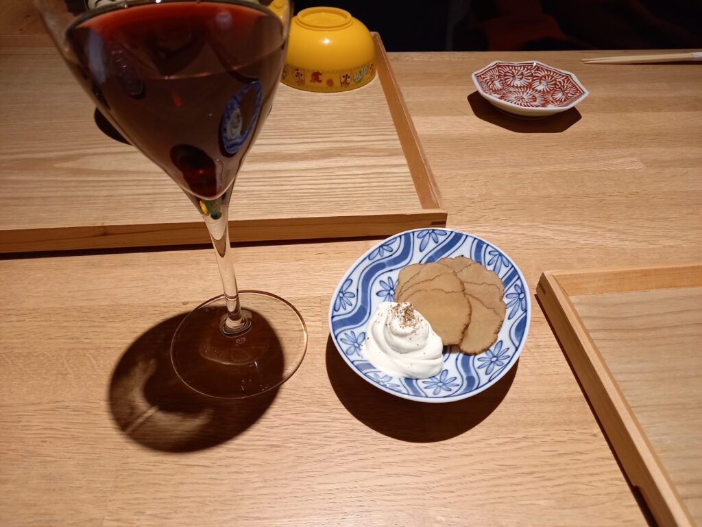 ヴィソン笠庵でワイン