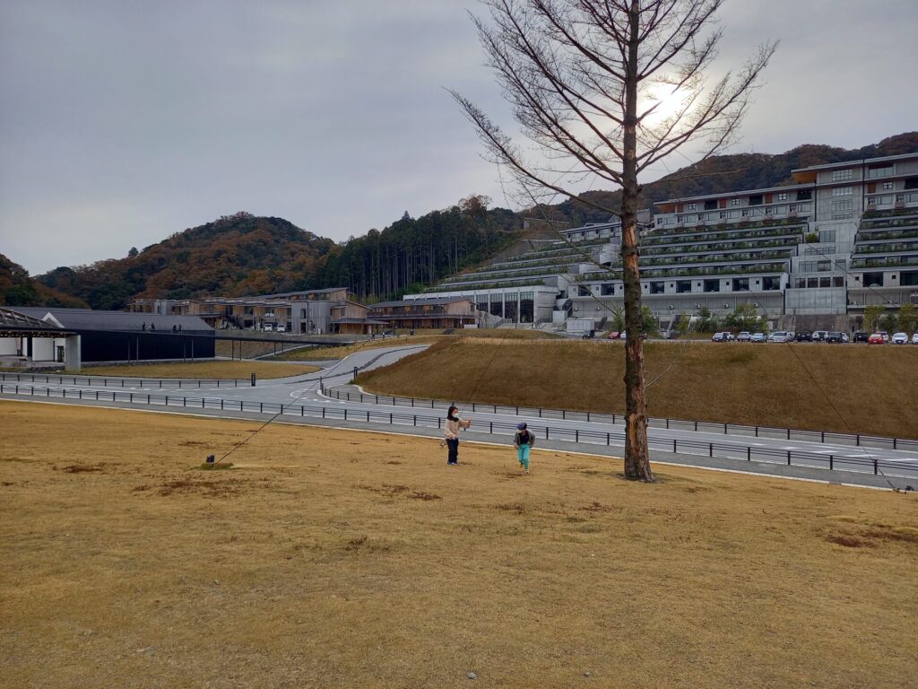 旅籠ヴィソン宿泊時の朝の散歩