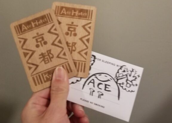 エースホテル京都のおしゃれなカードキー